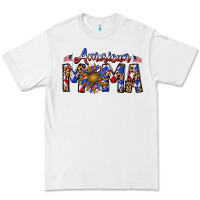White American mama Premium Tee - CowhideDigitalArt