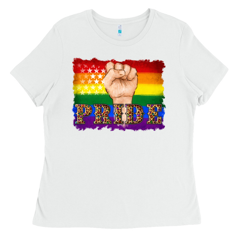 Lgbtq  Flag And Hand Pride Ladies Tee by Artiststas | Teevron