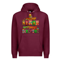 Burgundy nacho average direktor Premium Hoodie - AdoDesignShop