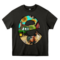 Asphalt farm life alphabet lowercase letters e Heavy Core Tee - BundleAndBundleShop