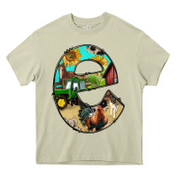 Mossy farm life alphabet lowercase letters e Heavy Core Tee - BundleAndBundleShop