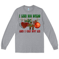Heather Grey i like big bulbs and i can not lie Long Sleeve Tee - BarkalooDesign