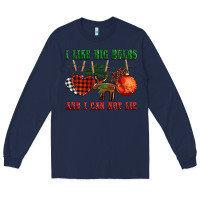 Navy i like big bulbs and i can not lie Long Sleeve Tee - BarkalooDesign