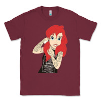 Burgundy ariel tatoo Classic Tee - artisFamous
