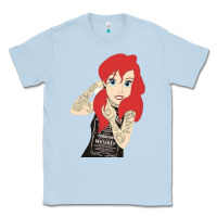 Dusty Blue ariel tatoo Classic Tee - artisFamous
