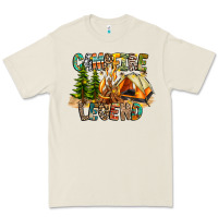Bone Campfire Legend Premium Tee - CowhideDigitalArt