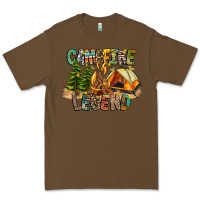 Cacao Campfire Legend Premium Tee - CowhideDigitalArt