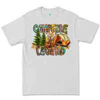Dove Grey Campfire Legend Premium Tee - CowhideDigitalArt