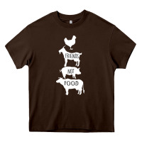 Chocolate Brown Friend Not Food Heavy Core Tee - Bettercallsaul