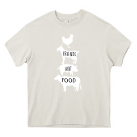 Cream Friend Not Food Heavy Core Tee - Bettercallsaul