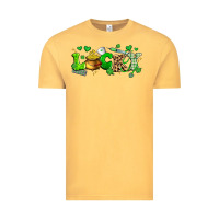 Vintage Mustard lucky nurse Vintage Tee - Artiststas