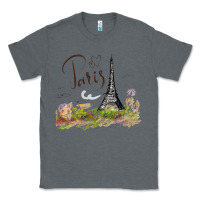 Charcoal Heather paris Classic Tee - artisFamous