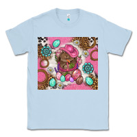 Dusty Blue Cowboy Bunny Easter Tumbler Classic Tee - BundleAndBundleShop
