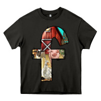 Asphalt farm life alphabet lowercase letters f Heavy Core Tee - BundleAndBundleShop