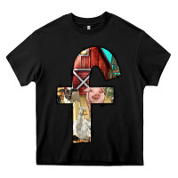 Black farm life alphabet lowercase letters f Heavy Core Tee - BundleAndBundleShop