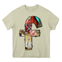 Mossy farm life alphabet lowercase letters f Heavy Core Tee - BundleAndBundleShop