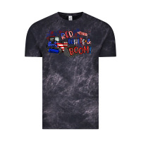 Cloud Black red white and boom Vintage Tee - Artiststas