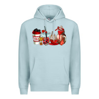 Blue Mist hockey coffee cups Premium Hoodie - AdoDesignShop