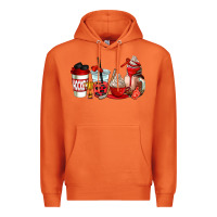 Carrot hockey coffee cups Premium Hoodie - AdoDesignShop
