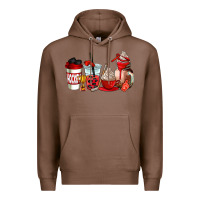 Chestnut hockey coffee cups Premium Hoodie - AdoDesignShop