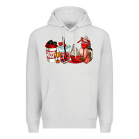 Dove Grey hockey coffee cups Premium Hoodie - AdoDesignShop