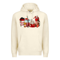 Sandshell hockey coffee cups Premium Hoodie - AdoDesignShop