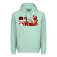 Seafoam hockey coffee cups Premium Hoodie - AdoDesignShop