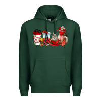 Sports Green hockey coffee cups Premium Hoodie - AdoDesignShop