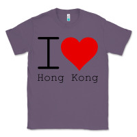 Lavender i love hong kong Classic Tee - artisFamous