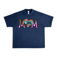 Navy girl mom Urban Heavy Tee - CowhideDigitalArt