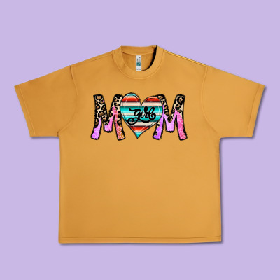 Girl Mom Urban Heavy Tee Designed By Cowhidedigitalart