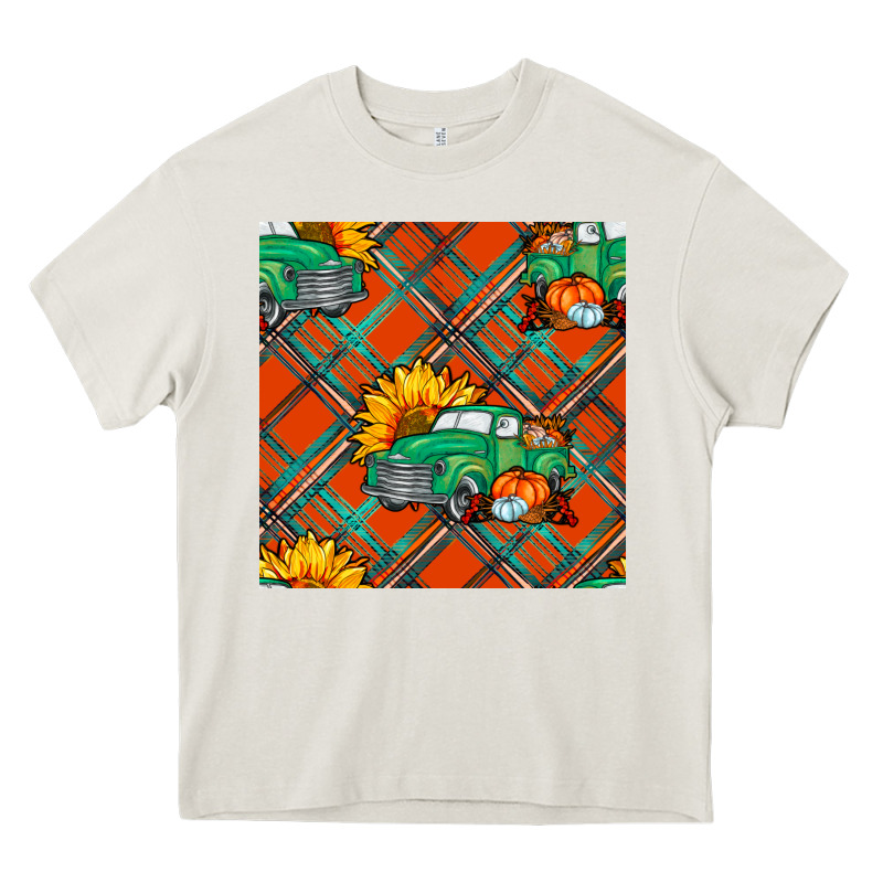 Fall Truck Seamless Pattern Heavy Core Tee by BundleAndBundleShop | Teevron