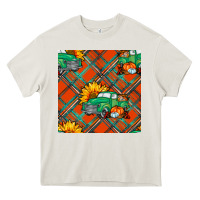 Cream fall truck seamless pattern Heavy Core Tee - BundleAndBundleShop