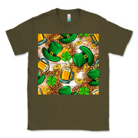Army Green St. Patricks day hat digital paper Classic Tee - BundleAndBundleShop