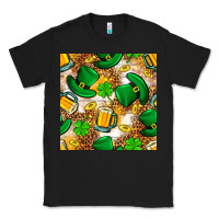 Black St. Patricks day hat digital paper Classic Tee - BundleAndBundleShop