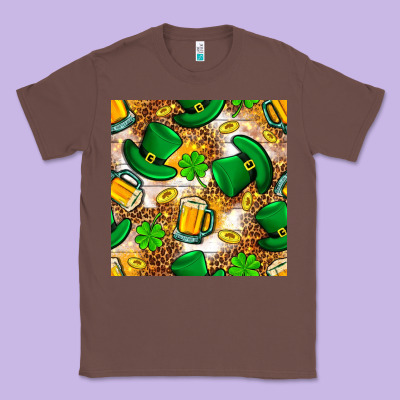 St. Patricks Day Hat Digital Paper Classic Tee Designed By Bundleandbundleshop