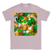 Lilac St. Patricks day hat digital paper Classic Tee - BundleAndBundleShop