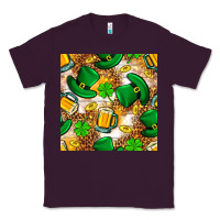 Plum St. Patricks day hat digital paper Classic Tee - BundleAndBundleShop