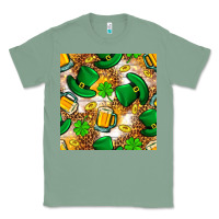 Sage St. Patricks day hat digital paper Classic Tee - BundleAndBundleShop