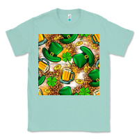 Seafoam St. Patricks day hat digital paper Classic Tee - BundleAndBundleShop