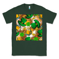 Sports Green St. Patricks day hat digital paper Classic Tee - BundleAndBundleShop
