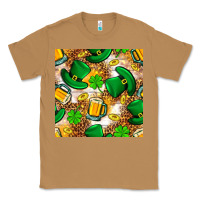 Toasted Coconut St. Patricks day hat digital paper Classic Tee - BundleAndBundleShop