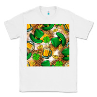 White St. Patricks day hat digital paper Classic Tee - BundleAndBundleShop