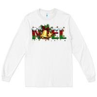 White noel Christmas bells Long Sleeve Tee - BarkalooDesign