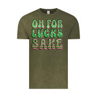 Vintage Olive oh for lucks sake st patricks Vintage Tee - Artiststas