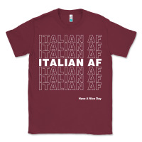 Burgundy italian af Classic Tee - artisFamous