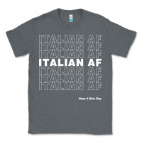 Charcoal Heather italian af Classic Tee - artisFamous