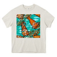 Cream fall gnomes seamless pattern Heavy Core Tee - BundleAndBundleShop