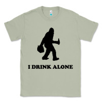 Matcha bigfoot sasquatch i drink alone Classic Tee - artisFamous