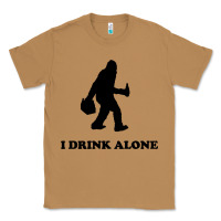 Toasted Coconut bigfoot sasquatch i drink alone Classic Tee - artisFamous